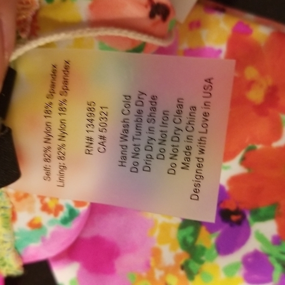 💕FOR LOVE AND LEMONS Yasmin String Bikini Bottom Watercolor Floral Print S NWT - Picture 13 of 13